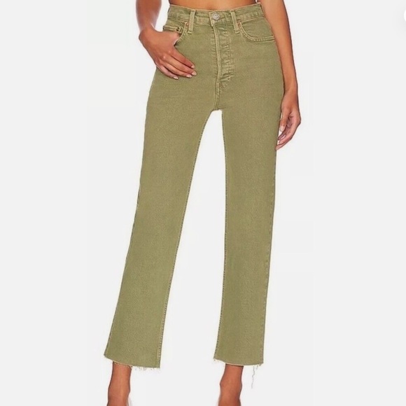 Re/Done Denim - Re/Done 70s Ultra High Rise Stove Jeans
